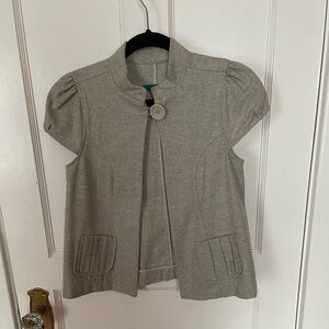 Kizmet cap-sleeve wool blend jacket, XS
